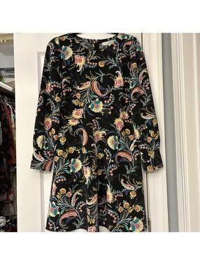 ANN TAYLOR LOFT FLORAL Asian Print SHIRT DRESS MULTICOLOR  $89.50 SZ  6